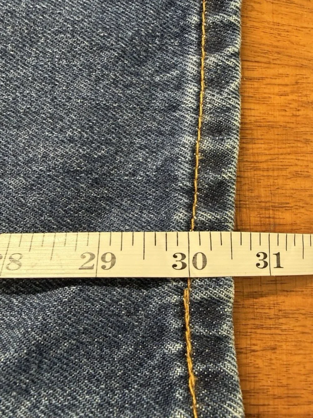 Levi's 505 Jeans Mens 42x30 Blue Dark Wash Straight Denim Classic‎ Zip Fly